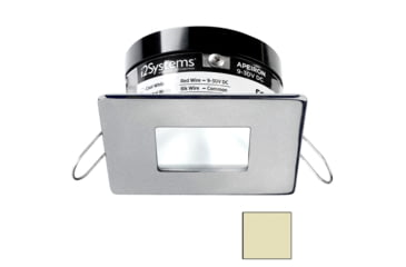 Image of I2Systems Inc Apeiron Pro A503 3W LED Spring Mount Light, Square/Square, Warm White/Brushed Nickel Finish, A503-44CBBR