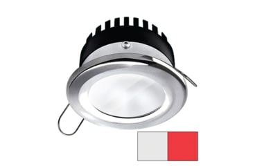 Image of I2Systems Inc Apeiron PRO A506 6W LED Spring Mount Light, Round, Cool White /Red/Brushed Nickel Finish, A506-41AAG-H