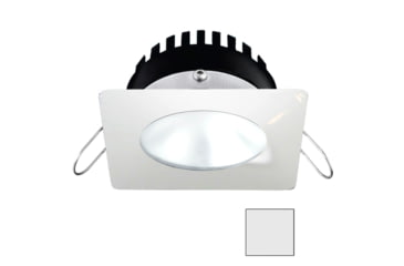 Image of I2Systems Inc Apeiron PRO A506 6W LED Spring Mount Light, Square/Round, Cool White/White Finish, A506-32AAG