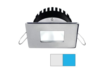 Image of I2Systems Inc Apeiron PRO A506 6W LED Spring Mount Light, Square/Square, Cool White /Blue/Brushed Nickel Finish, A506-44AAG-E