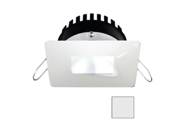 Image of I2Systems Inc Apeiron PRO A506 6W LED Spring Mount Light, Square/Square, Cool White/White Finish, A506-34AAG
