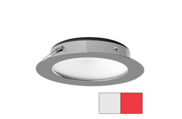 Image of I2Systems Inc Apeiron Pro XL A526 6W LED Spring Mount Light, Cool White/Red/Polished Chrome Finish, A526-11AAG-H