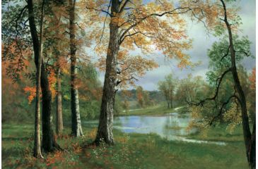Image of iCanvas A Quiet Pond by Albert Bierstadt Canvas Print, Multi, 18x12 ABS1-1PC3-18x12