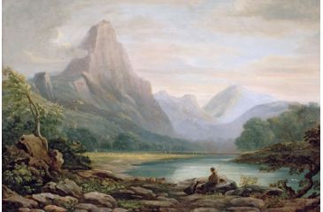 Image of iCanvas A Welsh Valley, 1819 By John Varley Canvas Print, Multi, 26x40x0.75 BMN1388-1PC3-40x26