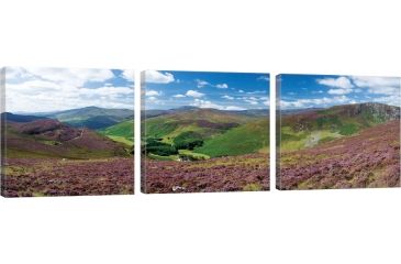 Image of iCanvas Cloghoge Valley II, Wicklow Mountains, County Wicklow, Leinster Province, Republic Of Ireland by Gareth McCormack Canvas Print, Multi, 16 x 48 GAR12-3PC3-48x16