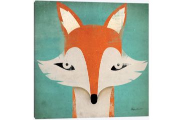 Image of iCanvas Fox By Ryan Fowler Canvas Print, Multi, 37x37x0.75 WAC1128-1PC3-37x37