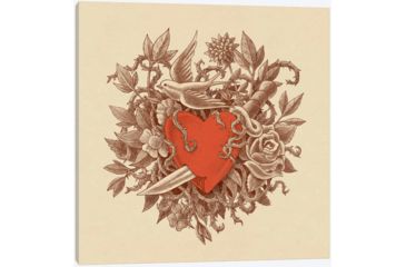 Image of iCanvas Heart of Thorns by Terry Fan Canvas Print, Multi, 37x37x0.75 TFN108-1PC3-37x37