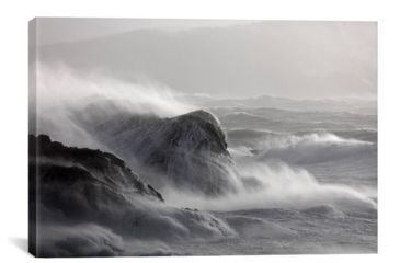 Image of iCanvas Crashing Waves I, County Mayo, Connacht Province, Republic Of Ireland by Gareth McCormack Canvas Print, Multi, 12 x 18 GAR20-1PC3-18x12
