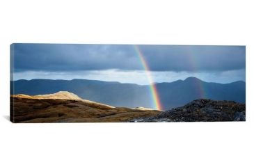Image of iCanvas Double Rainbow, Twelve Bens, Connemara, County Galway, Connacht Province, Republic Of Ireland by Gareth McCormack Canvas Print, Multi, 12 x 36 GAR34-1PC3-36x12