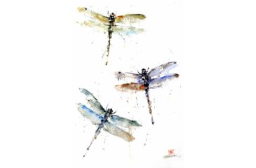 Image of iCanvas Dragonflies by Dean Crouser Canvas Print, Multi, 26x18x0.75 DCR8-1PC3-26x18