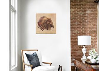 Image of iCanvas Eagle Chief #2 by Terry Fan Canvas Print, Multi, 37x37x0.75 TFN55-1PC3-37x37