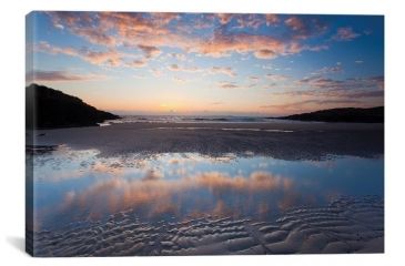 Image of iCanvas Evening Reflection I, False Bay, Connemara, County Galway, Connacht Province, Republic Of Ireland by Gareth McCormack Canvas Print, Multi, 12 x 18 GAR39-1PC3-18x12