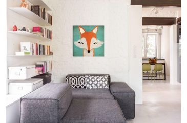 Image of iCanvas Fox By Ryan Fowler Canvas Print, Multi, 37x37x0.75 WAC1128-1PC3-37x37