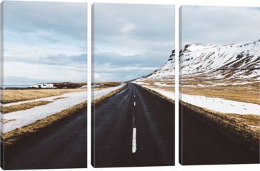 Image of iCanvas Icelandic Roads I by Christopher Kerksieck Canvas Print, Multi, 40 x 60 CKE44-3PC3-60x40