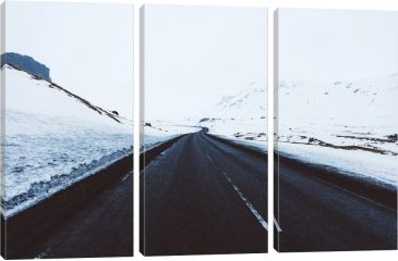 Image of iCanvas Icelandic Roads II by Christopher Kerksieck Canvas Print, Multi, 40 x 60 CKE47-3PC3-60x40