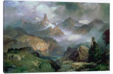 Image of iCanvas Index Peak, Yellowstone National Park, 1914 By Thomas Moran Canvas Print, Multi, 26x40x0.75 BMN4665-1PC3-40x26