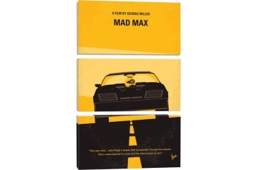 Image of iCanvas Mad Max Minimal Movie Poster by Chungkong Canvas Print, 60 x 40 CKG65-3PC3-60x40