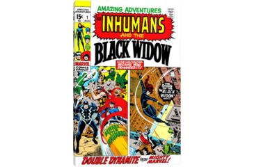 Image of iCanvas Marvel Comic Book Black Widow Issue Cover 1 by Marvel Comics Canvas Print, 26 x 18 MRV1-1PC3-26x18