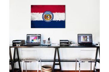 Image of iCanvas Missouri Flag, Grunge Painted Canvas Print, Multi, 40x26x0.75 FLG671-1PC3-40x26