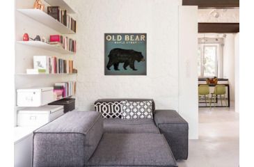 Image of iCanvas Old Bear By Ryan Fowler Canvas Print, Multi, 37x37x0.75 WAC1138-1PC3-37x37