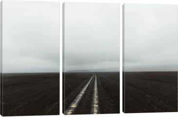 Image of iCanvas Road To The Bomber Plane by Christopher Kerksieck Canvas Print, Multi, 40 x 60 CKE43-3PC3-60x40