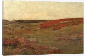 Image of iCanvas Sunrise, Autumn, c.1885 by Childe Hassam Canvas Print, Multi, 26x40x0.75 BMN2144-1PC3-40x26