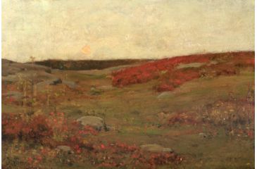 Image of iCanvas Sunrise, Autumn, c.1885 by Childe Hassam Canvas Print, Multi, 26x40x0.75 BMN2144-1PC3-40x26