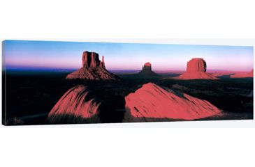 Image of iCanvas Sunset At Monument Valley Tribal Park, Utah, USA, Multi, 60x20x0.75 PIM142-1PC3-60x20