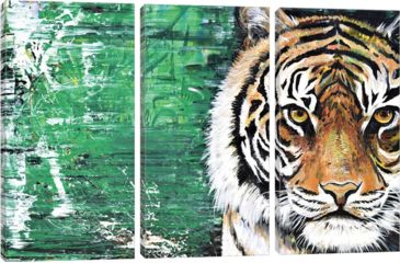Image of iCanvas Tiger by Piero Manrique Canvas Print, Multi, 40 x 60 PIE59-3PC3-60x40