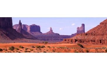Image of iCanvas View To Northwest From 1st Marker In The Valley, Monument Valley, Arizona, USA, Multi, 48x16x0.75 3P PIM727-3PC3-48x16