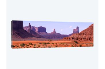 Image of iCanvas View To Northwest From 1st Marker In The Valley, Monument Valley, Arizona, USA, Multi, 48x16x0.75 3P PIM727-3PC3-48x16