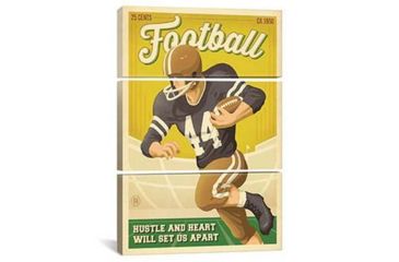 Image of iCanvas Football New by Anderson Design Group Print, Multi, 60x40x0.75, 3P ADG259-3PC3-60x40