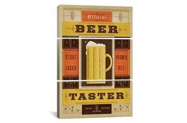 Image of iCanvas Official Beer Taster by Anderson Design Group Print, Multi, 60x40x0.75, 3P ADG265-3PC3-60x40