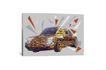 Image of iCanvas Street Cheetah by Ginger Canvas Print, Multi, 26x18x0.75 ICA977-1PC3-26x18