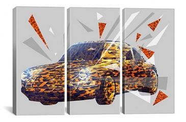 Image of iCanvas Street Cheetah by Ginger Canvas Print, Multi, 60x40x0.75, 3P ICA977-3PC3-60x40