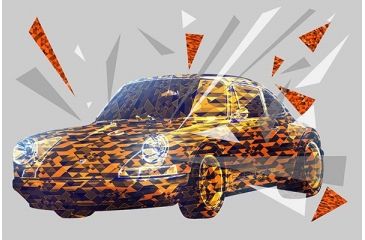 Image of iCanvas Street Cheetah by Ginger Canvas Print, Multi, 40x26x0.75 ICA977-1PC3-40x26