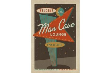 Image of iCanvas Vegas Man Cave Sign by Anderson Design Group Print, Multi, 40x26x0.75 ADG270-1PC3-40x26