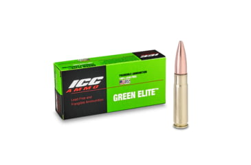 Image of ICC Ammo Green Elite .300 BLK 140 Grain Frangible JOTM Brass Rifle Ammo, 20 Rounds, 300BLK-140JOTNT-B