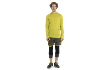 Image of Icebreaker 125 Cool-Lite Sphere Long Sleeve Hoodie - Mens, Bio Lime, Extra Large, IB0A56EU864XL