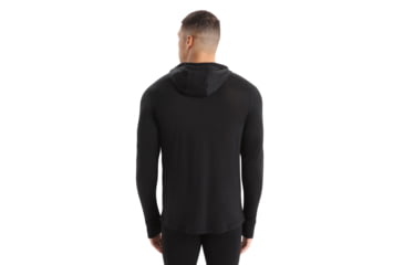 Image of Icebreaker 125 Cool-Lite Sphere Long Sleeve Hoodie - Mens, Black, Large, IB0A56EU001L