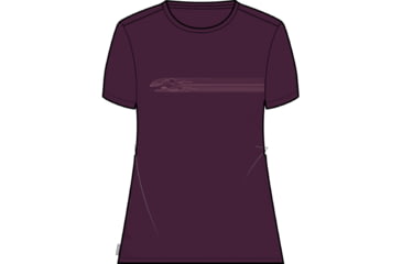 Image of Icebreaker 150 Tech Lite II Short Sleeve Camping Lines T-Shirt - Women's, Nightshade, Extra Small, IB0A56TE853XS
