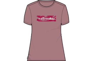 Image of Icebreaker 150 Tech Lite II Short Sleeve Glacial Flow Logo T-Shirt - Women's, Crystal, Medium, IB0A56UM937M