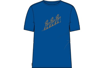 Image of Icebreaker 150 Tech Lite II Short Sleeve Natural Ski Tour T-Shirt - Men's, Lazurite, Extra Large, IB0A56RE580XL