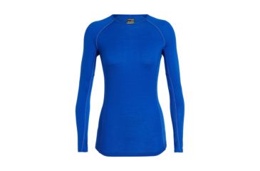 Image of Icebreaker 150 Zone Long Sleeve Crew, Womens, Marine/Snow, Large, 104331403L