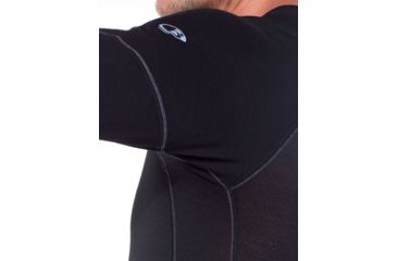 Image of Icebreaker 150 Zone Long Sleeve Crewe, Black/Mineral, Extra Large, 104331-001-XL