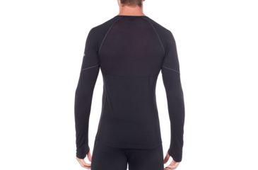 Image of Icebreaker 150 Zone Long Sleeve Crewe, Black/Mineral, Extra Small, 104331-001-XS