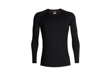Image of Icebreaker 150 Zone Long Sleeve Crewe, Black/Mineral, Extra Small, 104331-001-XS
