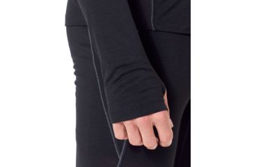 Image of Icebreaker 150 Zone Long Sleeve Half Zip, Black/Mineral, Extra Small, 104332-001-XS