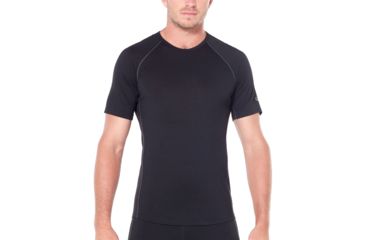 Image of Icebreaker 150 Zone SS Crewe, Black/Mineral, 2XL, 104346-001-XXL