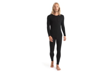 Image of Icebreaker 175 Everyday Long Sleeve Crewe Thermal Top - Men's, Black, Small, IB104483001S